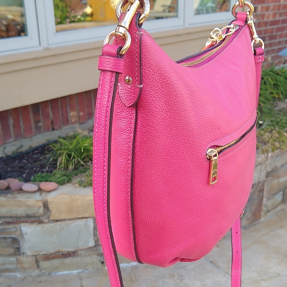 Coach Pink Skylar Hobo Bag With Unbranded Fashion Zipper Pull - Picture 12 of 16